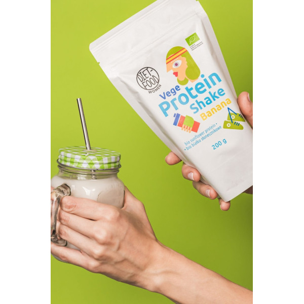 Вегетаріанський протеїновий коктейль з бананом Vege Protein Shake Banana